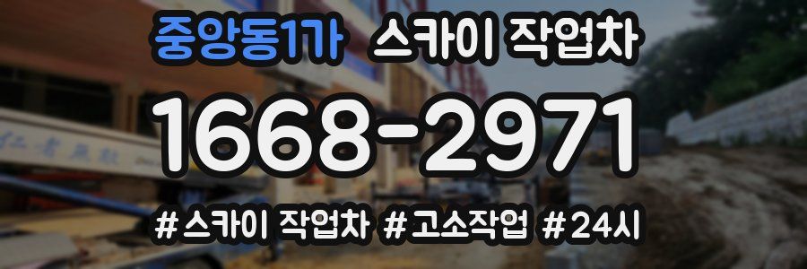 중앙동1가 스카이 작업차