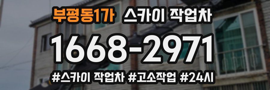 부평동1가 스카이 작업차