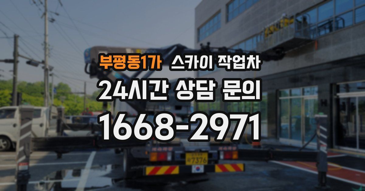 부평동1가 스카이 작업차