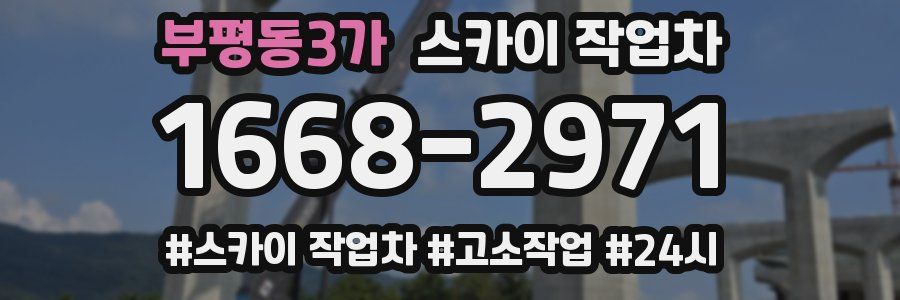 부평동3가 스카이 작업차