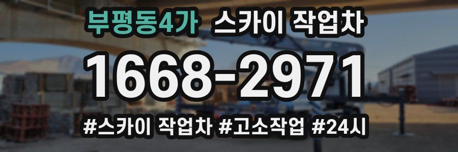 부평동4가 스카이 작업차