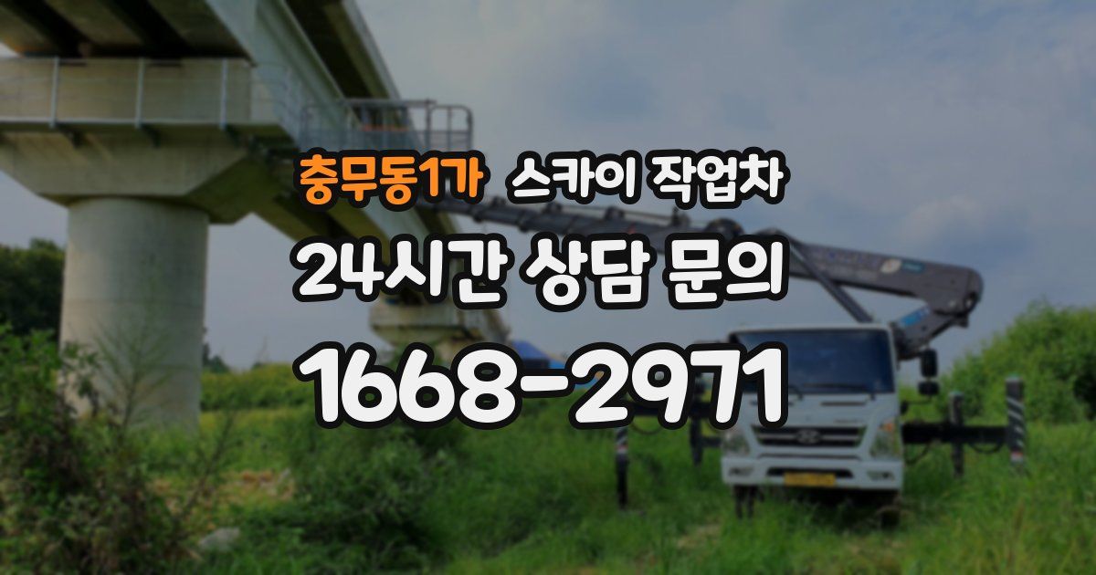 충무동1가 스카이 작업차