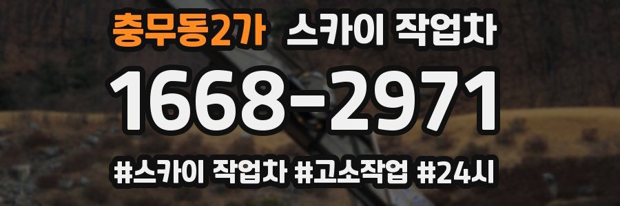 충무동2가 스카이 작업차