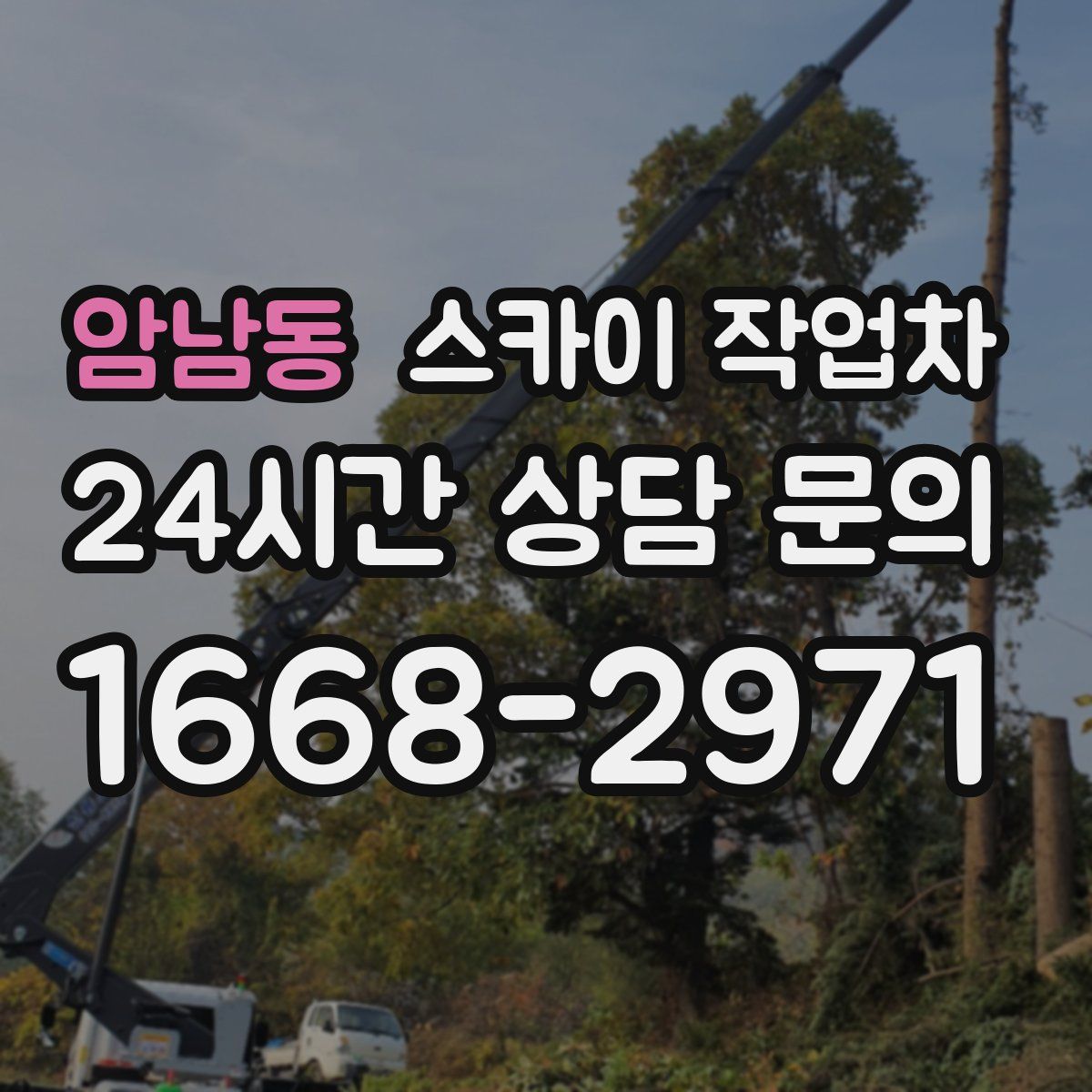 암남동 스카이 작업차