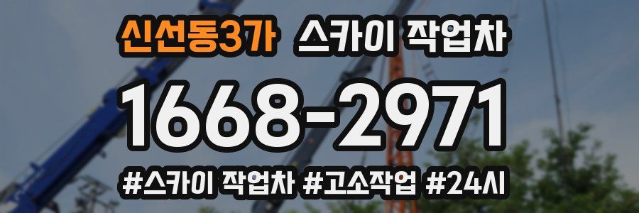 신선동3가 스카이 작업차