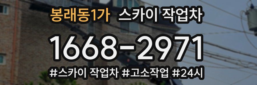 봉래동1가 스카이 작업차