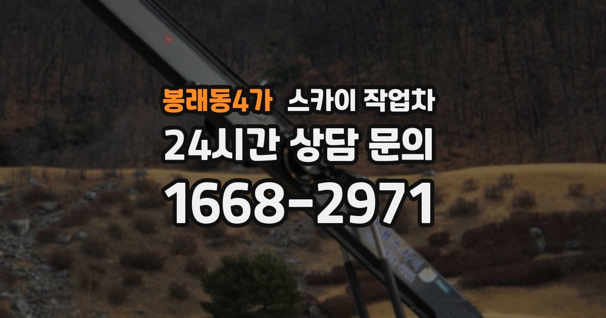 봉래동4가 스카이 작업차