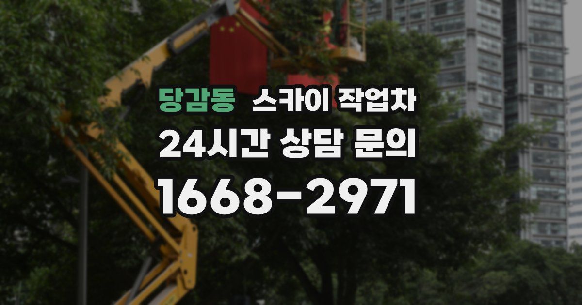 당감동 스카이 작업차