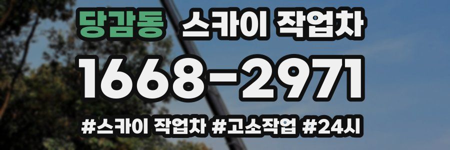 당감동 스카이 작업차