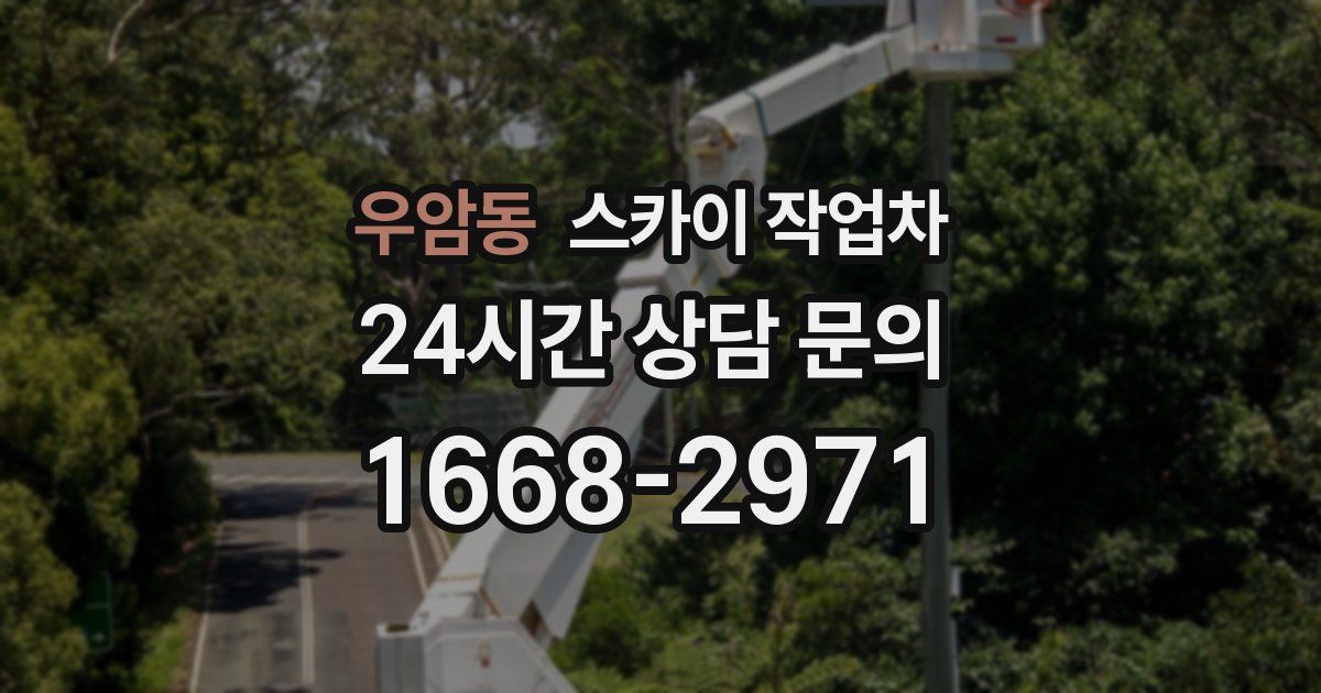 우암동 스카이 작업차