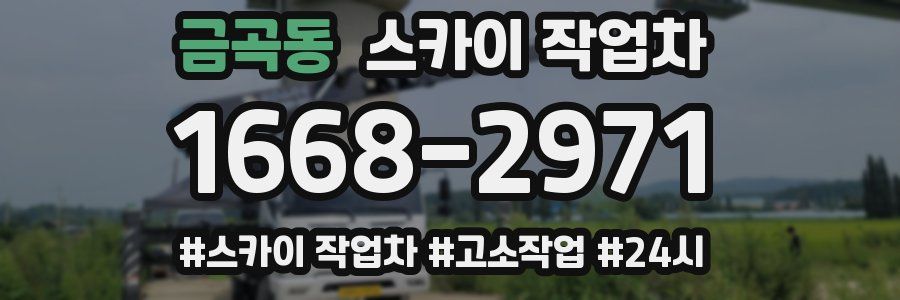금곡동 스카이 작업차