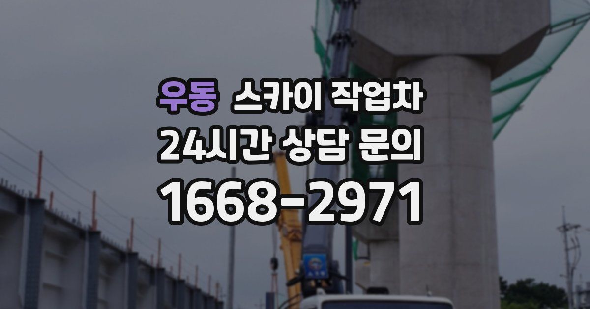 우동 스카이 작업차