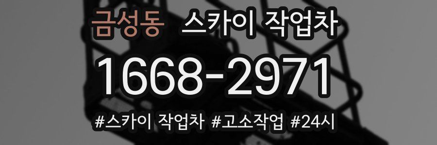 금성동 스카이 작업차