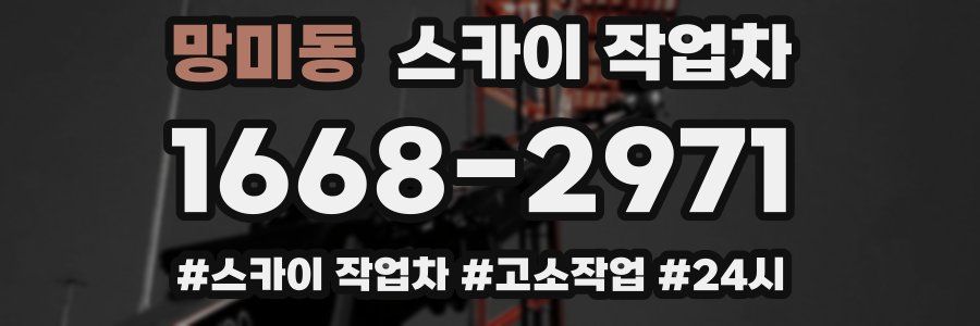 망미동 스카이 작업차