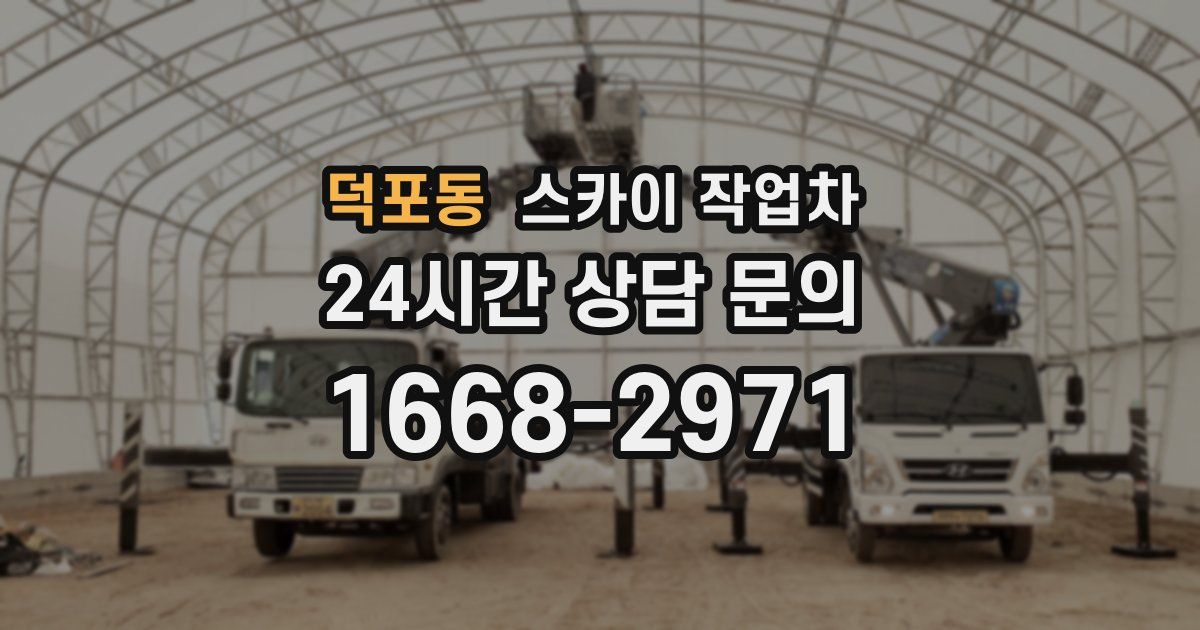 덕포동 스카이 작업차