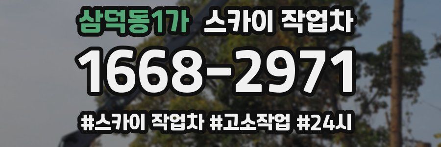 삼덕동1가 스카이 작업차