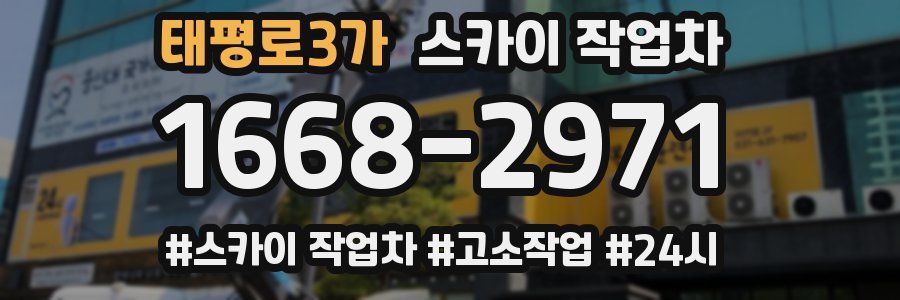 태평로3가 스카이 작업차