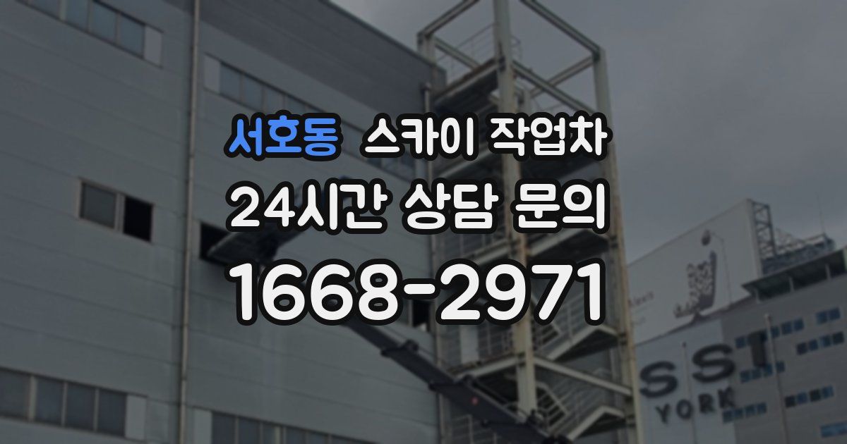 서호동 스카이 작업차