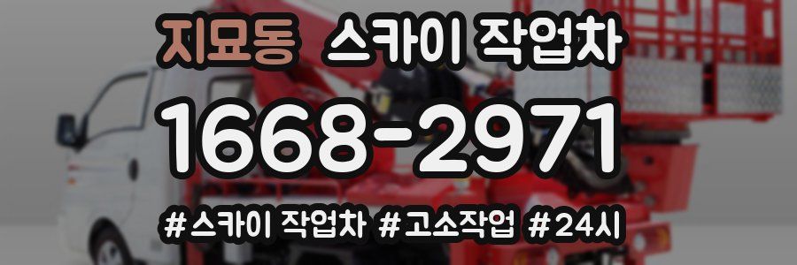 지묘동 스카이 작업차