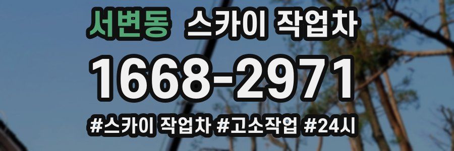 서변동 스카이 작업차