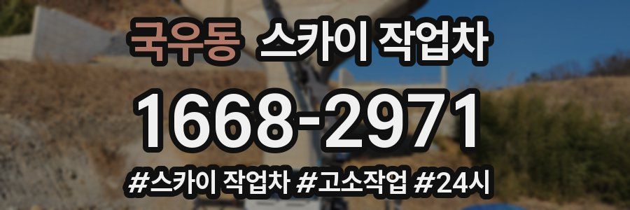 국우동 스카이 작업차