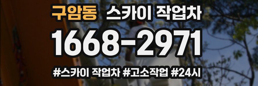 구암동 스카이 작업차