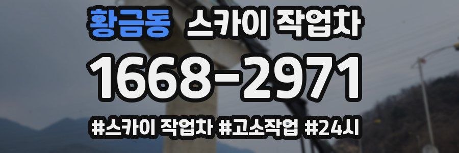 황금동 스카이 작업차