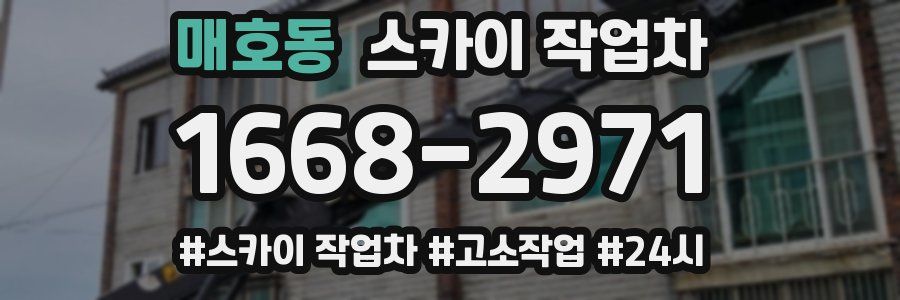 매호동 스카이 작업차