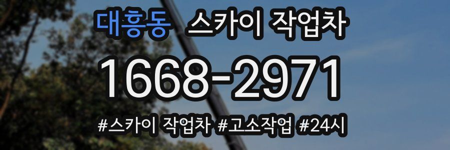 대흥동 스카이 작업차