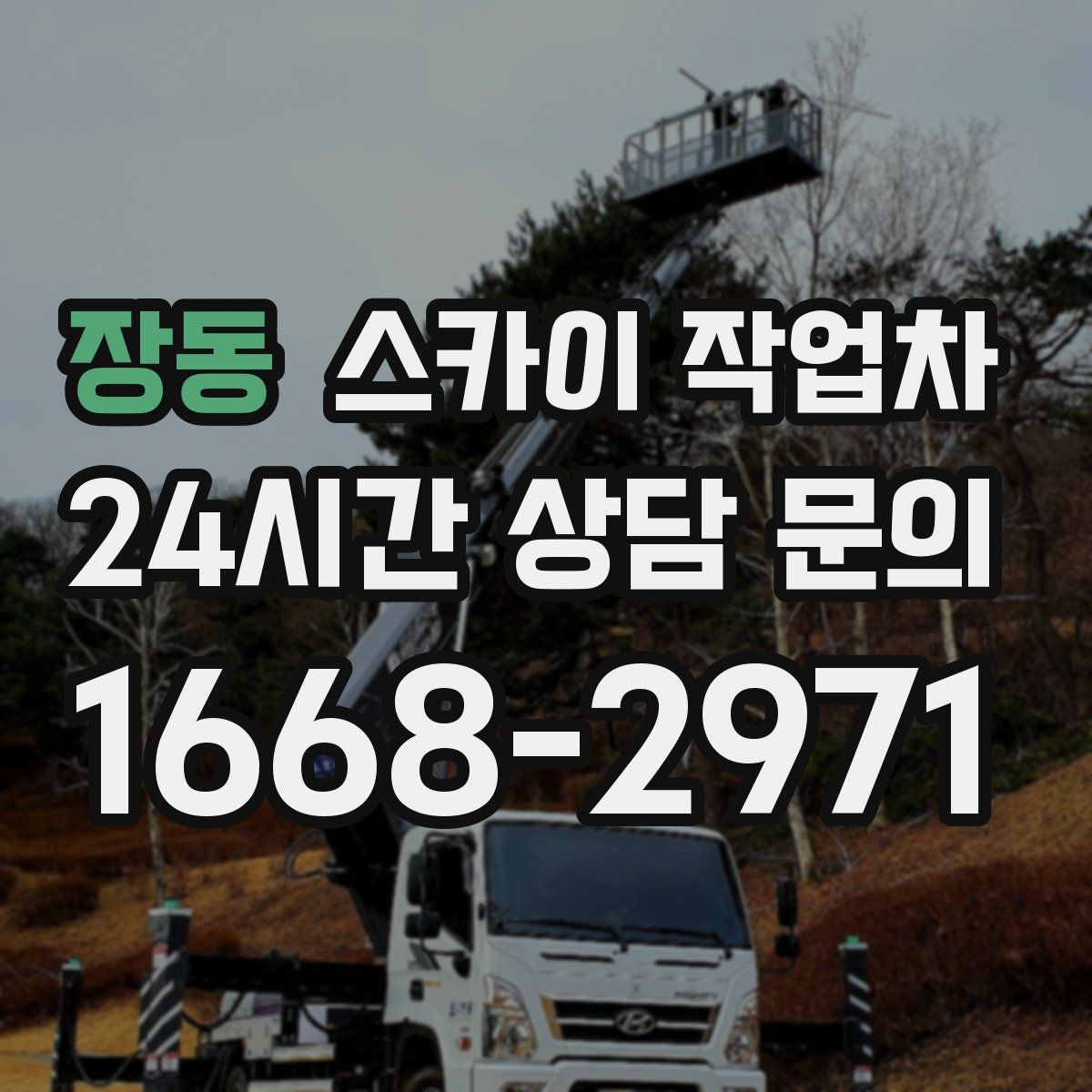 장동 스카이 작업차