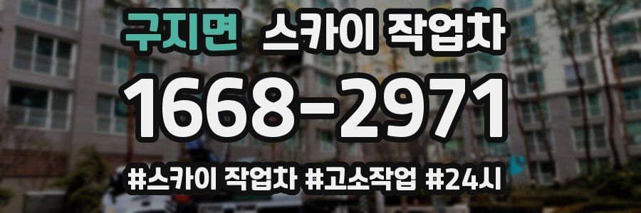 구지면 스카이 작업차