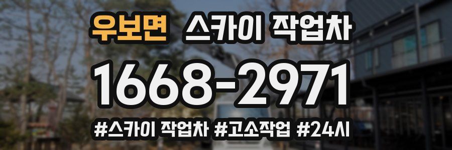 우보면 스카이 작업차