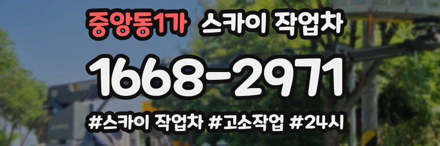 중앙동1가 스카이 작업차
