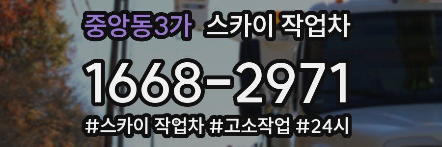 중앙동3가 스카이 작업차