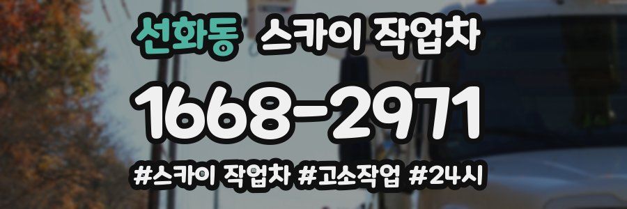 선화동 스카이 작업차