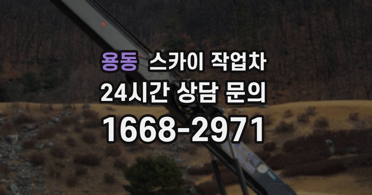 용동 스카이 작업차