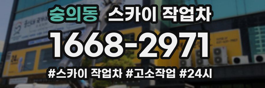 숭의동 스카이 작업차