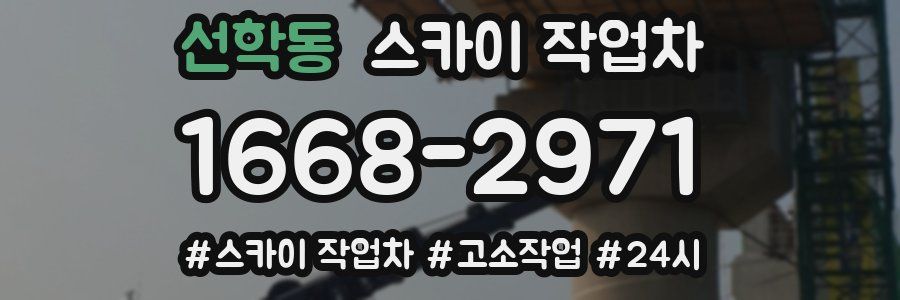 선학동 스카이 작업차