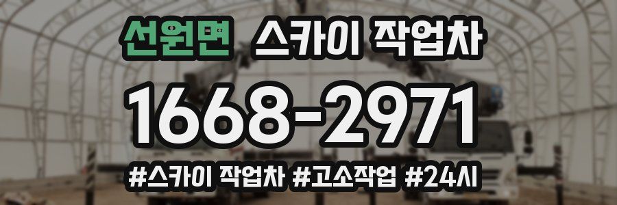 선원면 스카이 작업차