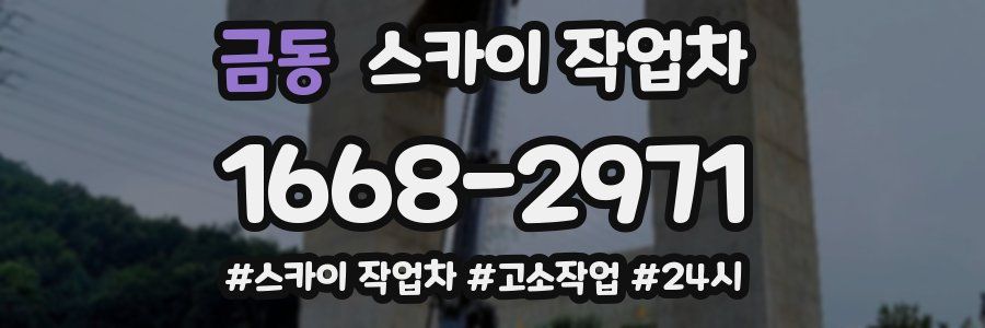 금동 스카이 작업차