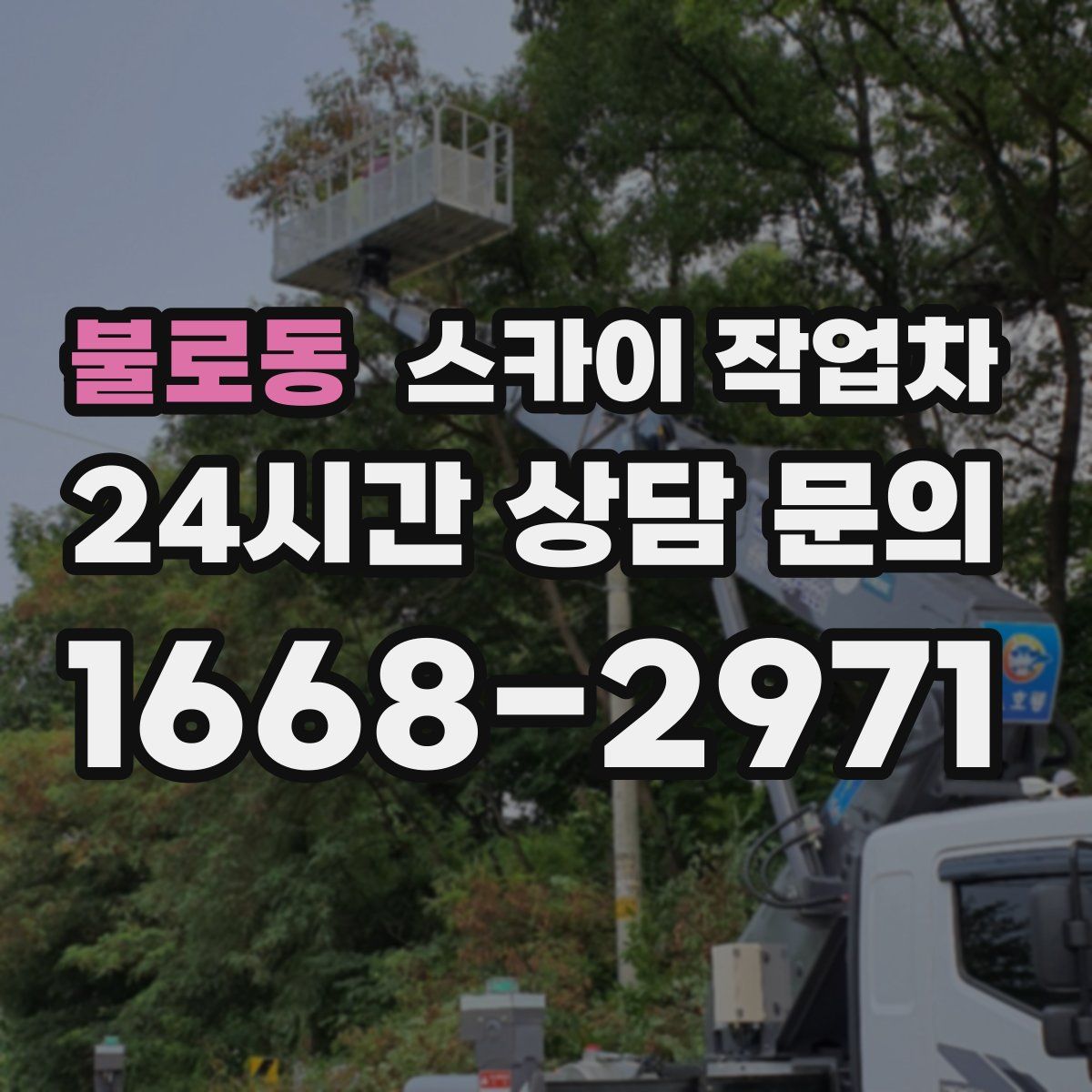 불로동 스카이 작업차