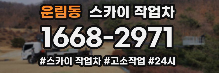 운림동 스카이 작업차