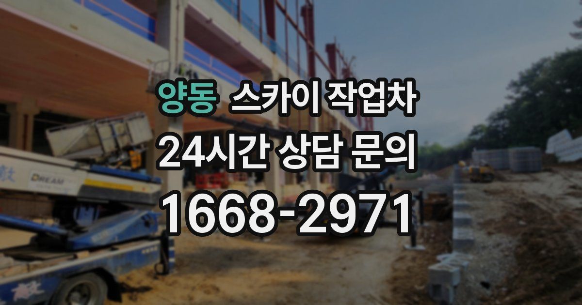 양동 스카이 작업차