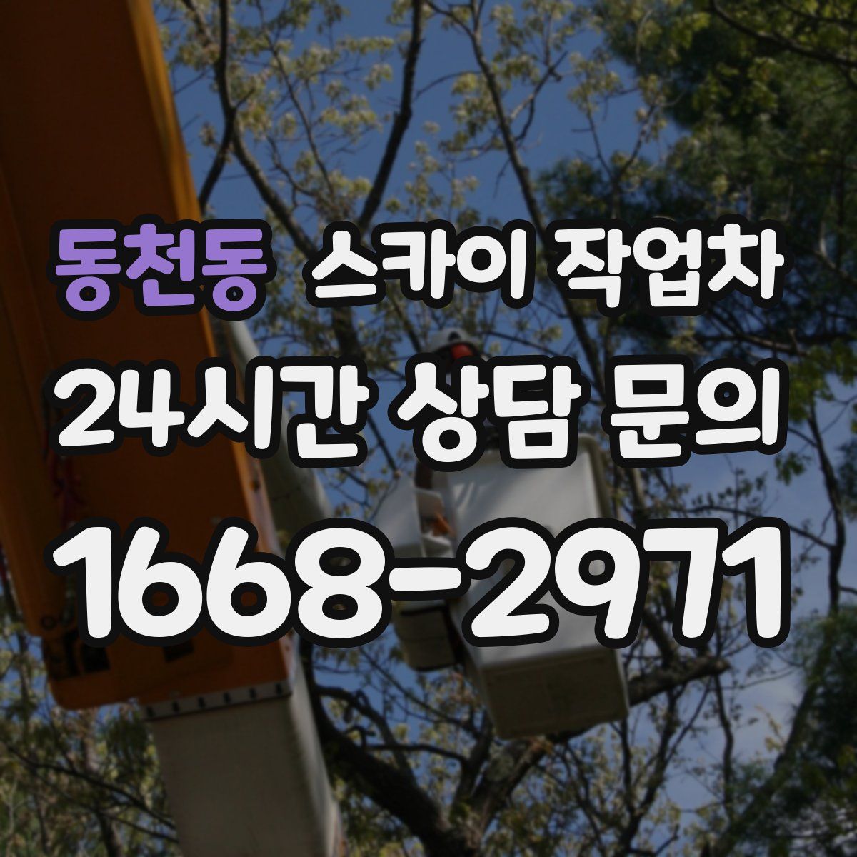 동천동 스카이 작업차