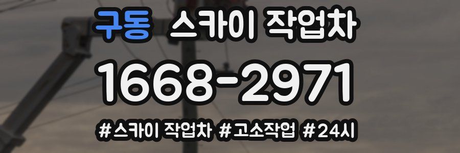 구동 스카이 작업차