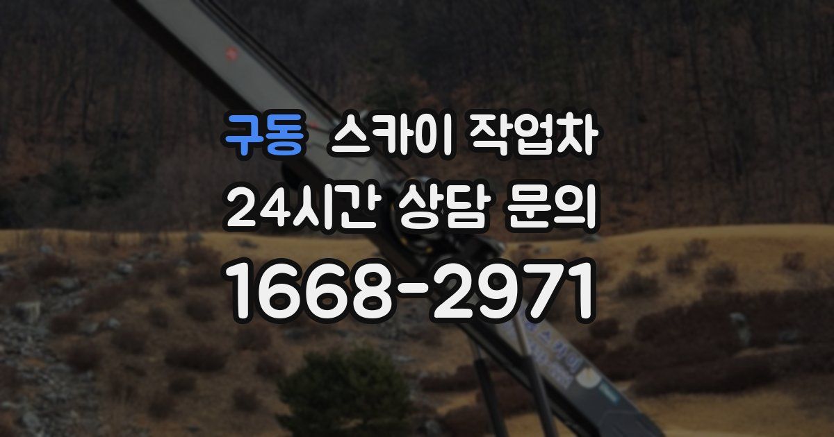 구동 스카이 작업차