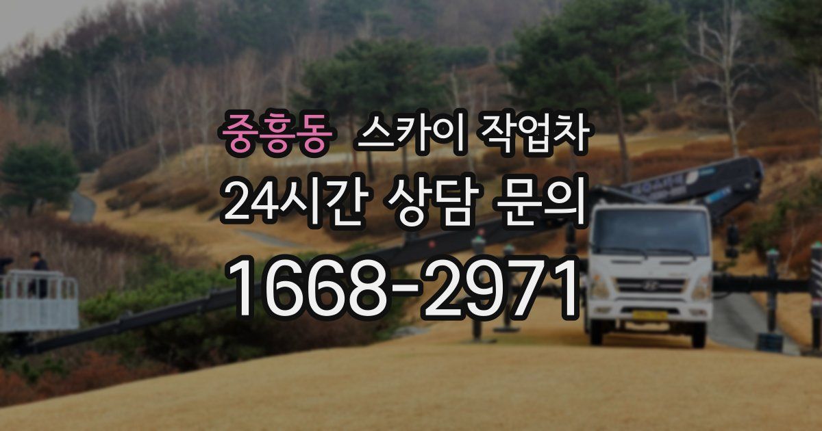 중흥동 스카이 작업차