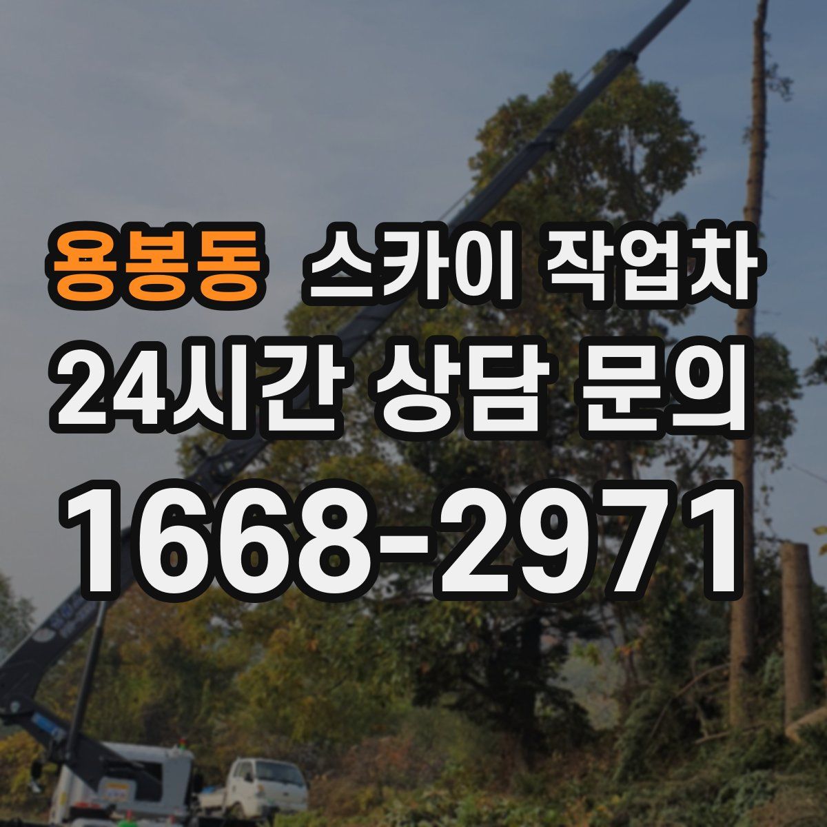 용봉동 스카이 작업차