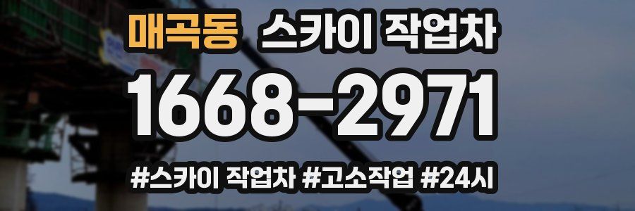 매곡동 스카이 작업차