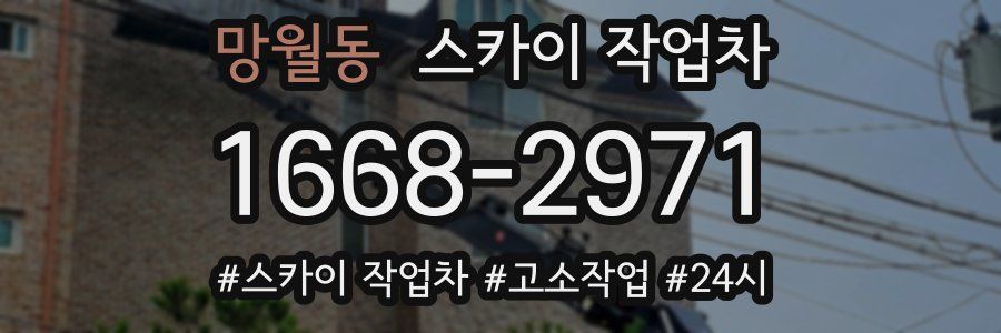 망월동 스카이 작업차